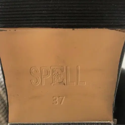 Spell and The Gypsy Cactus Rose Black Leather Detail Women Ankle Boots Size 7