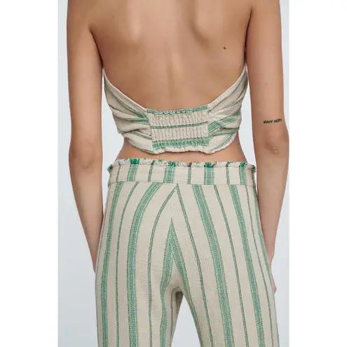 ZARA  The Beth Cotton Striped Pants