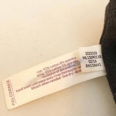 Cacique 40F Bra Black Full Coverage Underwire Plus Size Lane Bryant 140