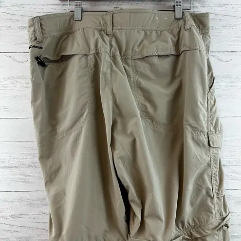 Columbia  Tan Zip Away Convertible Hiking Pants Size 16