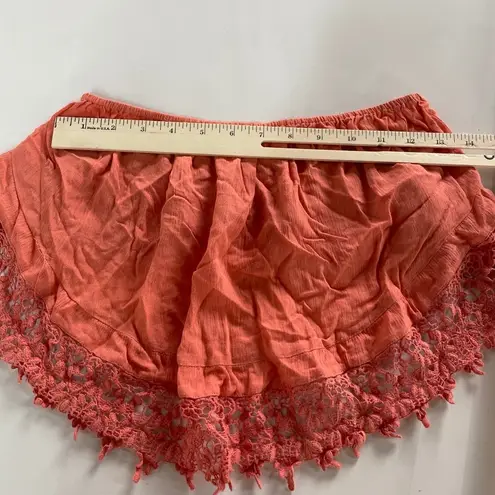 LA Hearts Pacsun  Tube Top Womens Small Orange Crop Bandana Style Crochet Boho