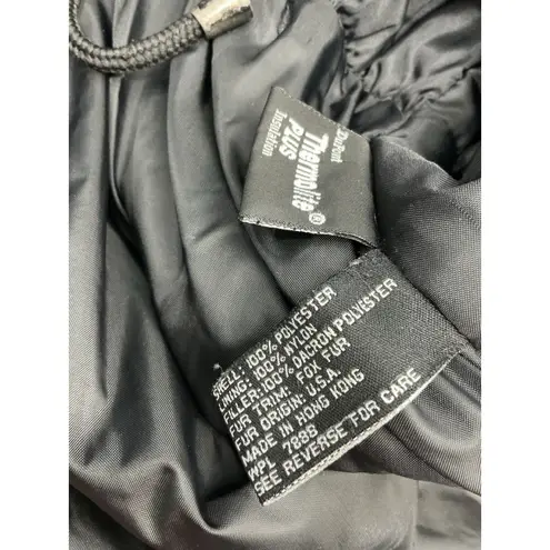 Womans Bromley Sport Winter Coat Medium Black Thermolite Full zip Snap Front