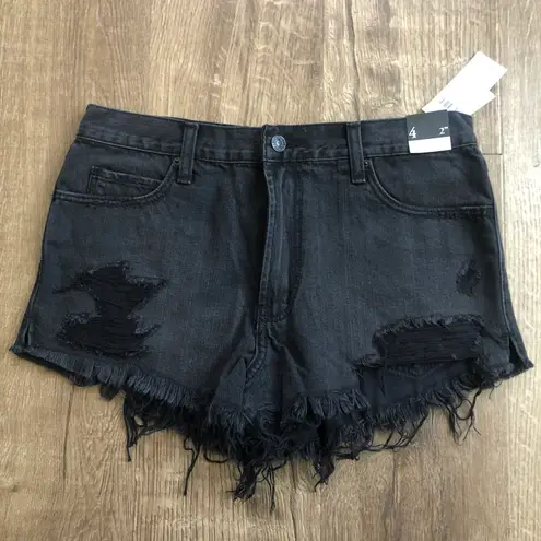 Abercrombie & Fitch Black High Rise Shorts 27