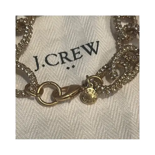 J.Crew  • Gold Pave Chain Bracelet WITH Dust Bag