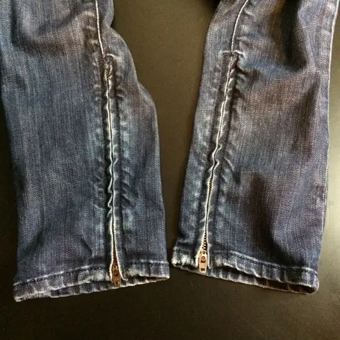 Genetic Denim Women's Jeans in Dark Wash w/Zippers on the Inside Ankles-Size 25
