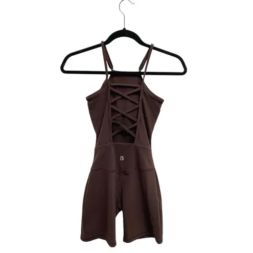 Buffbunny Ivy Bodysuit 6” Journey Dark Brown With Lattice Back