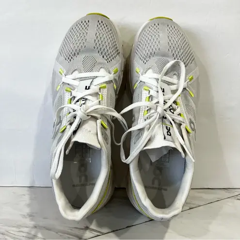On Cloud Eclipse Size 10 Women's Running Shoes White Sand Lime Green