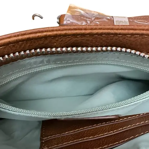 CATCHFLY STUDIO Aunthentic Leather Bohemian Western Convertible Clutch Purse Bag Brown