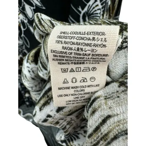 Free People  Birds of a Feather Black Combo Balloon Sleeve Peasant Top Small Boho