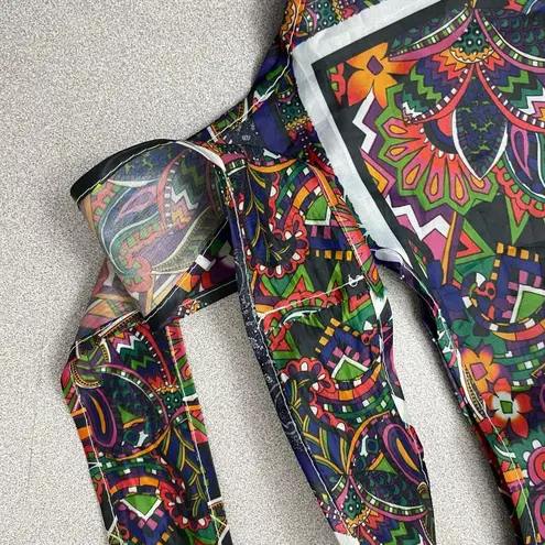 Johnny Was California Eco Tote Bag Floral Multicolor Reusuable Handles Large