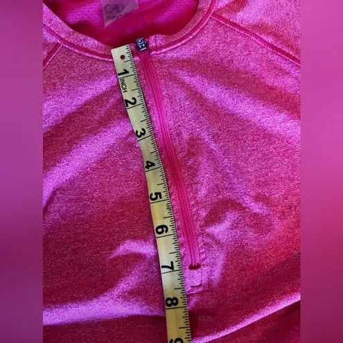 Calia Women’s S long Sleeve Pink 1/2 Zip Polo Pullover Jacket w Thumbholes M Size M