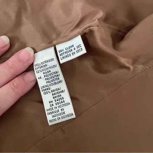 Rena Rowan Vintage 80s Saville Paisley Button Up Crop Vest Brown Green 8 Petite