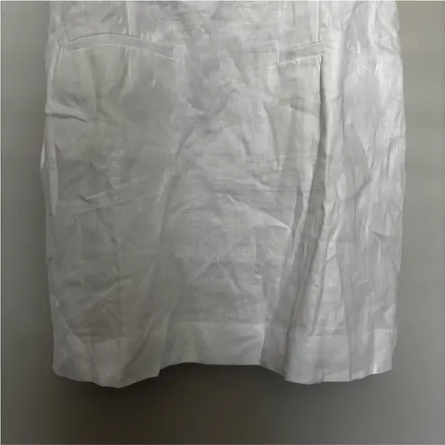 Reformation  Phillipa White Linen Mini Dress Size 12