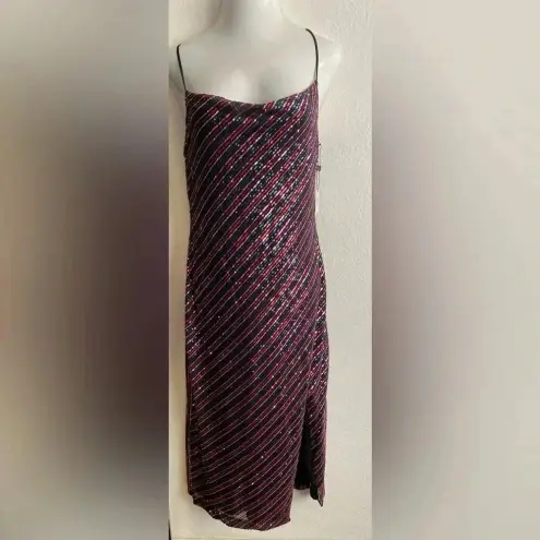 Laundry by Shelli Segal 🆕  COLORFUL SEQUIN SLIP DRESS 10🆕