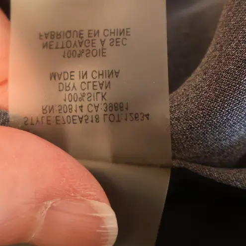 Elie Tahari Silk Mock Neck Sleeveless Top Party Office Black Red Floral Size XS