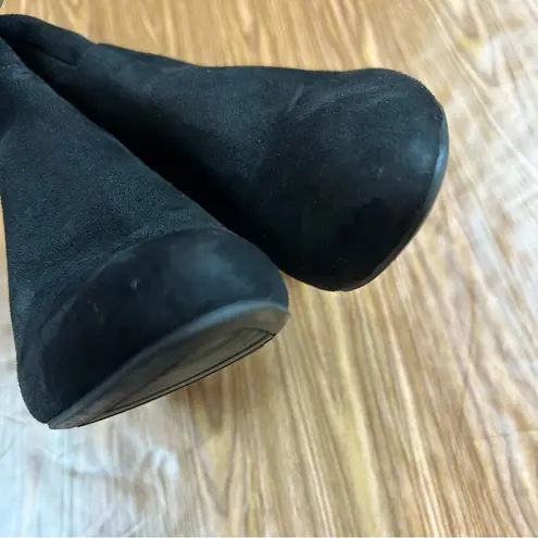 Impo Black Suede Heeled Boots - Size 8.5