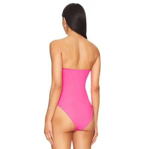 Susana Monaco Wire One Piece in Shocking Pink Small New Womens Bodysuit