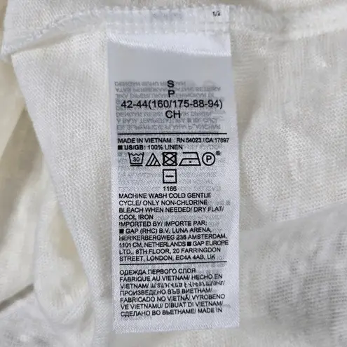 Banana Republic  Linen Sharp-Shoulder‎ T-Shirt S NWT