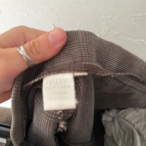 Tally Ho Brown Plaid Equestrian Riding Pants Size 32L Cotton Spandex