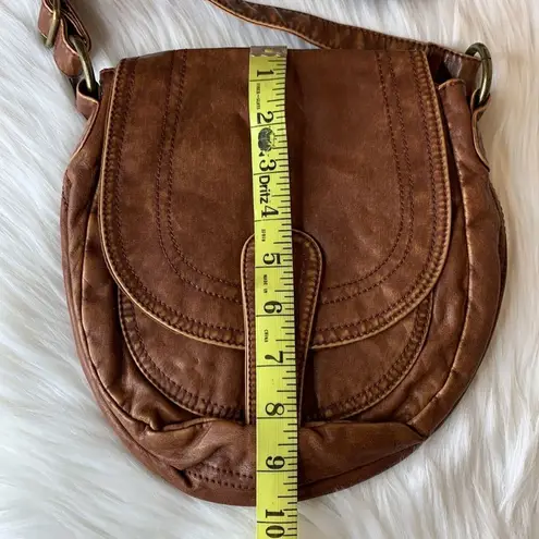 Forever 21  Brown Vegan Leather Cross Body Bag