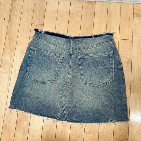 BDG Urban Outfitters  Distressed Denim Jean Skirt Size Small Raw hem