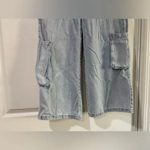 RSQ  Women's Wide Leg Denim Cargo Jeans Size 26