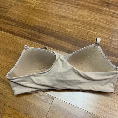 Soma Enbliss Racerback Bra Size 36C Comfort Beige Everyday Front Close Lined