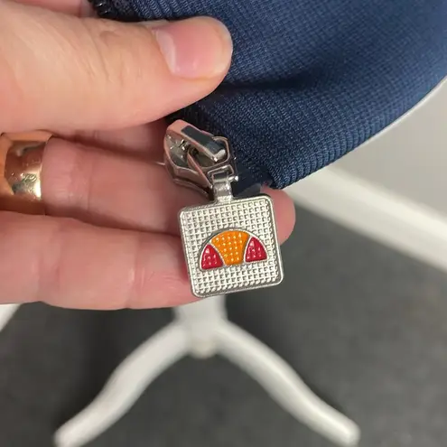 Ellesse Blue Bomber Jacket Track Laboria Blue Stripe Womens Size 6