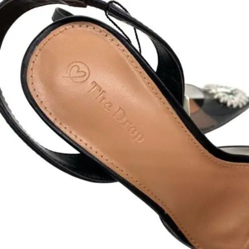 The Drop Women's Klara Slingback Heels New Black Size 7