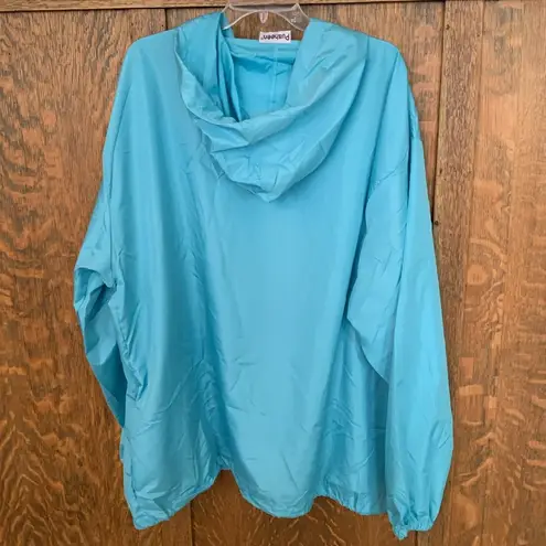 Pusheen Out of Office light windbreaker hooded jacket 3X