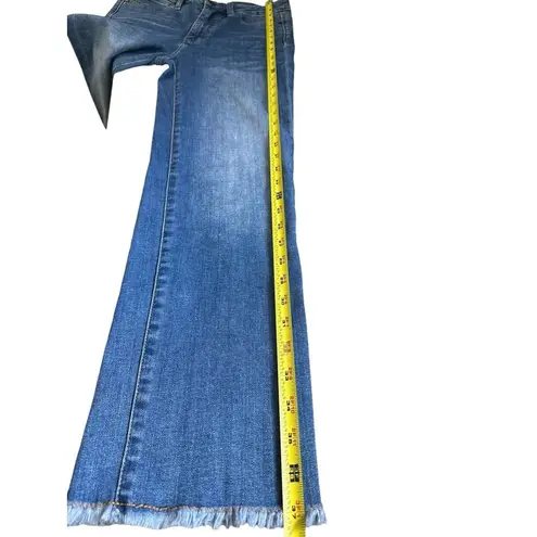 Soft Surroundings Womens Jeans M Distressed Light Wash Denim Pull On Casual Sz 4