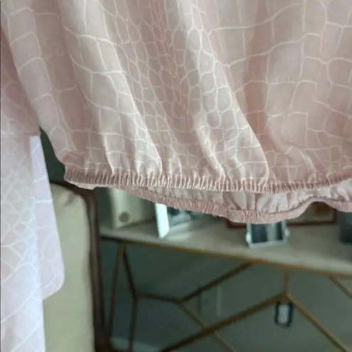 Peach Love California  animal print pink Blouse