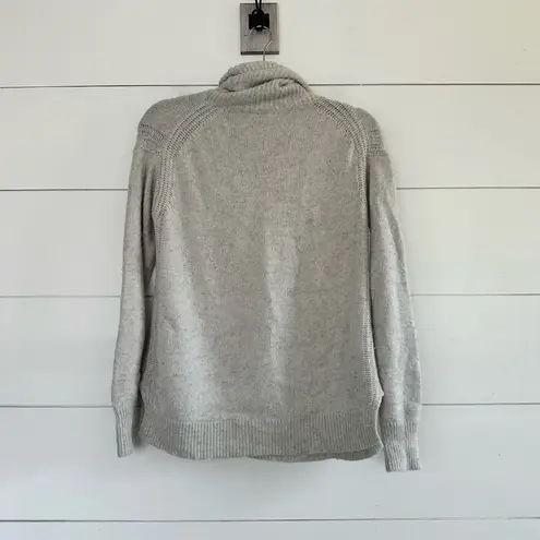 J. Crew Women’s Medium Warmspun Merino Wool Turtleneck Sweater Gray