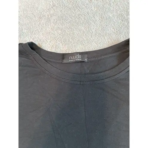 Nuuds Long Sleeve Top Black Size M