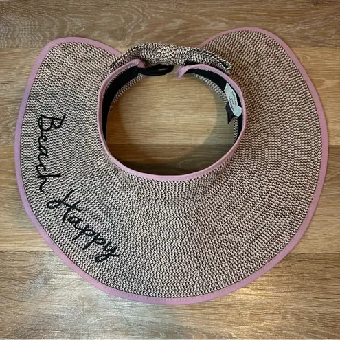 David & Young NWOT “Beach Happy” Packable Sun Visor Wide Brim Summer Hat