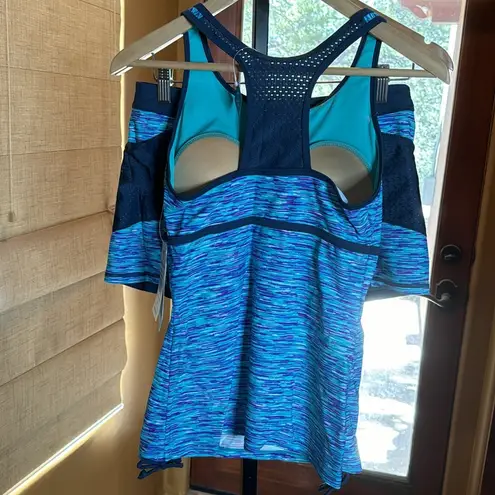 Free Country NWT 2 Pc Swim Set Blue Purple Size Medium