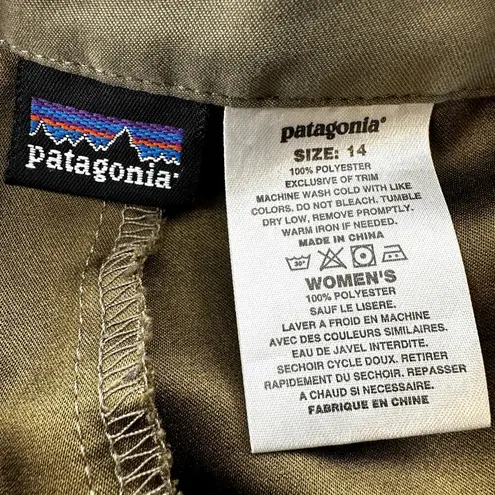 Patagonia  Inter Continental Hideaway Skort Side Zip Outdoor Camp Khaki 14