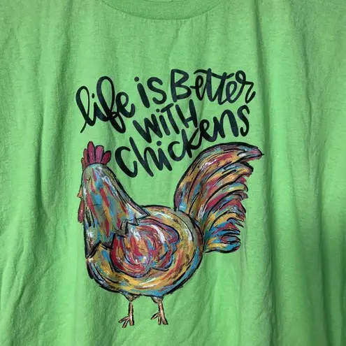 Hanes Life is Better with Chickens XL Unisex T-shirt