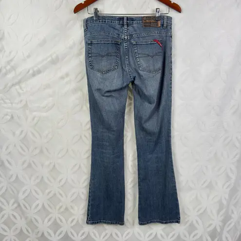VTG 90s Y2K Z Cavaricci Dumpster Girl Baddie Low Rise Bootcut Denim Jeans 5 Blue Size undefined