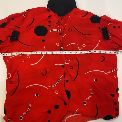 Necessary Objects Ltd. Vintage Abstract Button Down Long Sleeve Top Sz XXL