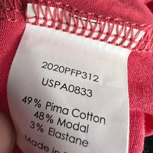 Universal Standard Lounge Shorts Holly Berry Red Pima Cotton Size 4XS (00-0) New