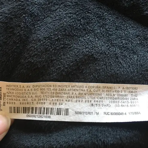 ZARA scoop neck elastane/polyester blend chocolate brown shirt, woman’s size M