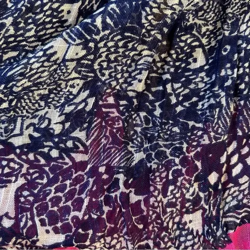 Lilly Pulitzer  x Target Upstream Fish Print Fringe Scarf