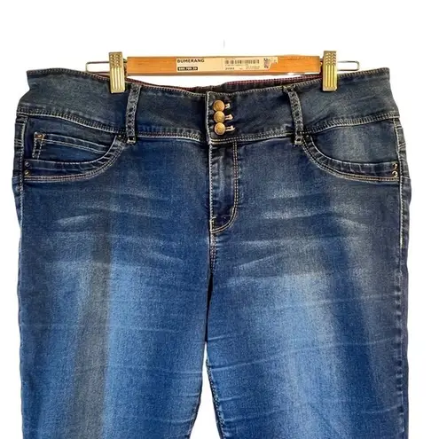 Warehouse One Women's Jeans Size 34 Reg Blue Dark Wash Bottoms Up Skinny