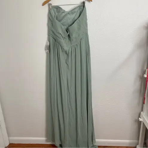 Birdy Grey Birdy Gray Grace Dress Chiffon Sage Bridesmaid Convertible Maxi Size XXL