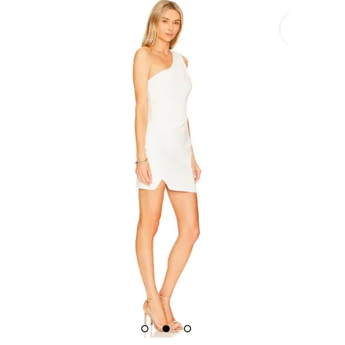 Likely Gonnella Dress in White One Shoulder Body-Skim Sheath Size 12 Bridal