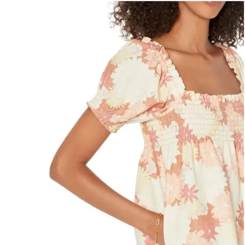 Faherty NWT | Ramona Dress in Warm Jicaro Island Floral Organic Cotton Sz Large