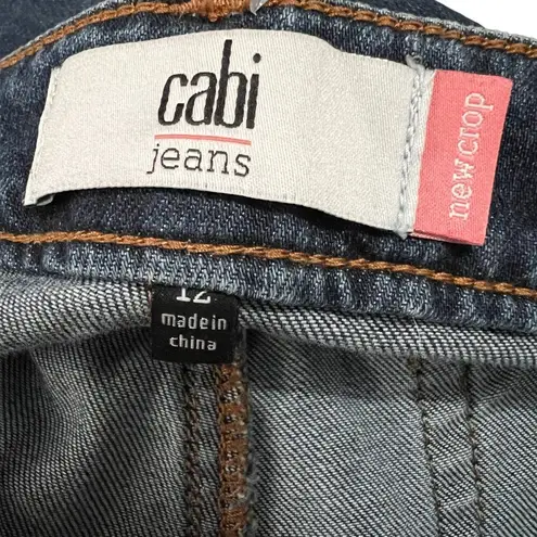 CAbi  New Crop Jeans Style 5086 Medium Wash Womens Size 12