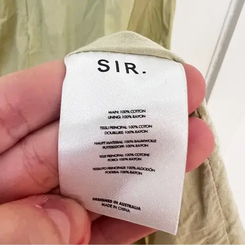 SIR Mason Laced Midi Dress In Pistachio Size M