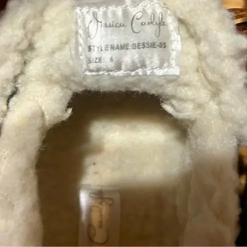 Jessica Carlyle Women's size 6 Waterpoof Loafer Shoes Slip On Flat Duck Shoes Brown